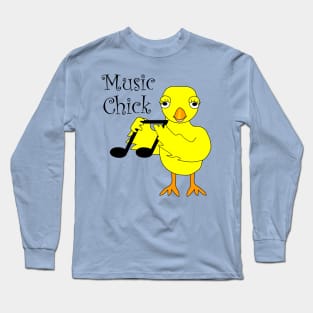 Music Chick Text Long Sleeve T-Shirt